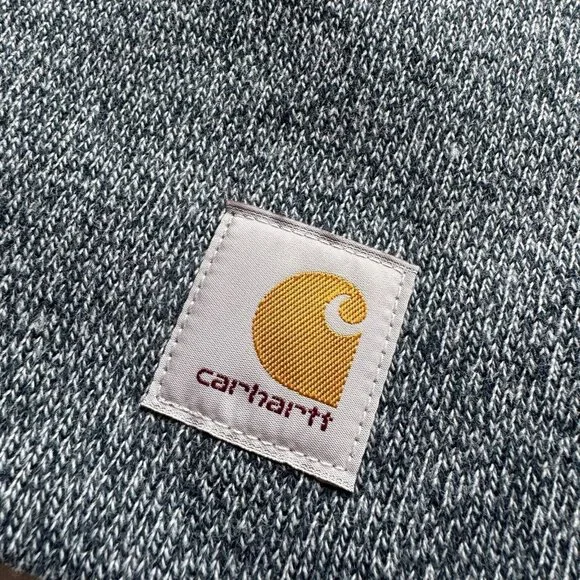 Carhartt Acrylic Beanie Knit Hat A205-H79 NIGHT BLUE ALPINE BLUE MARL New - Picture 3 of 4